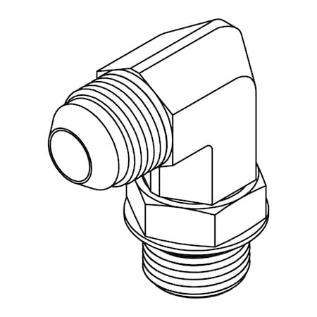 Hydraulic Fitting-Stainless06MJ-04MOR 90-SS